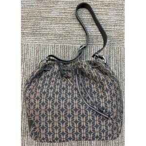 Fossil Bucket Bag Brown Logo Preppy Minimalist Western Coastal